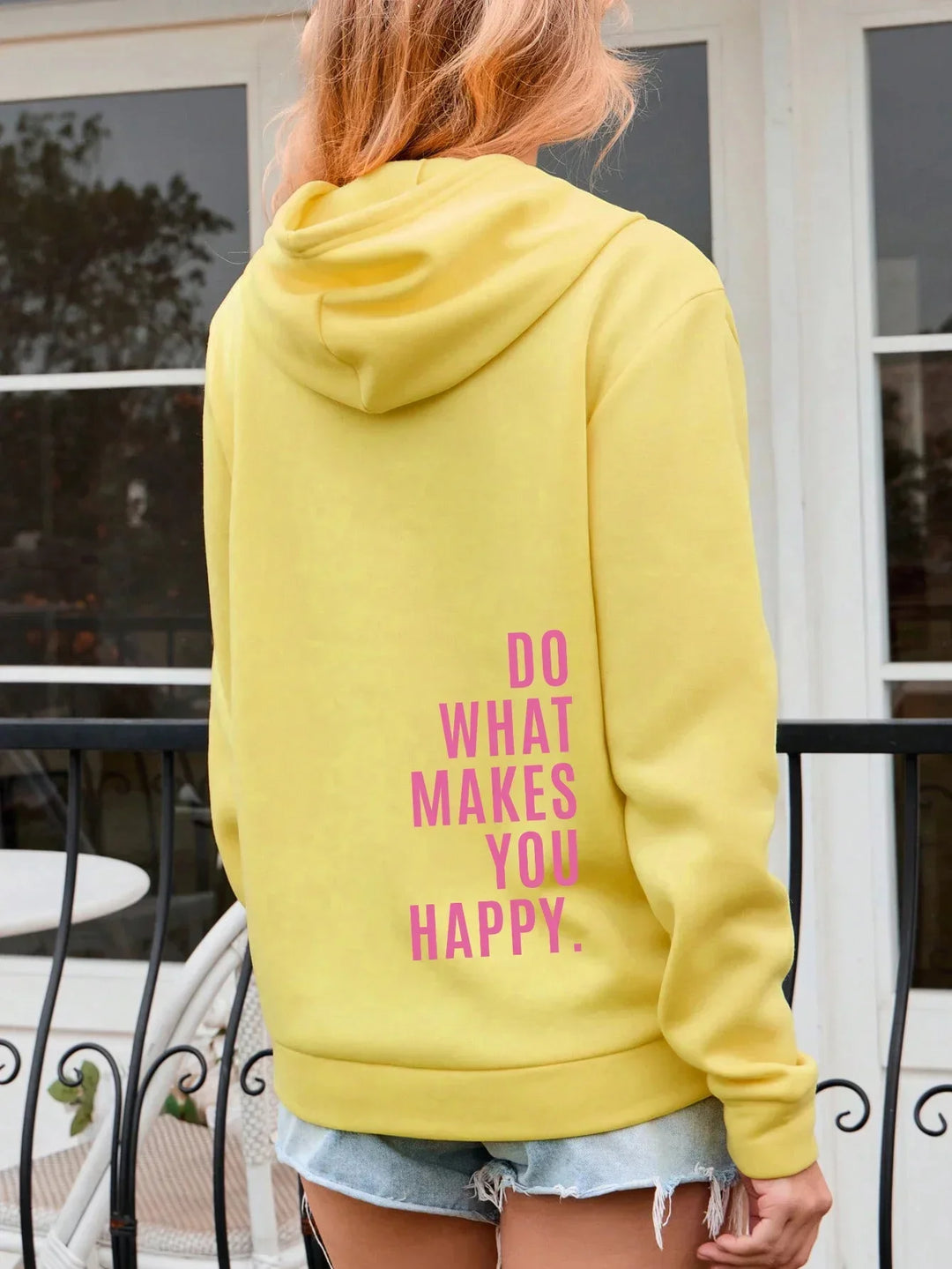 Oversize Hoodie – Do What Makes You Happy