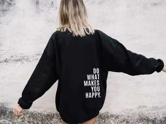 Oversize Hoodie – Do What Makes You Happy